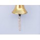 5.5" Polished  Brass  Hanging Harbor Bell With Lanyard
